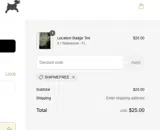 Lucky Goat Coffee coupon verification screenshot