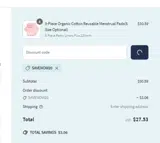 SAVENOW20 coupon verification screenshot