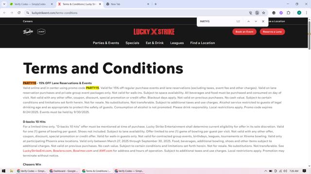 Lucky Strike checkout page showing Lucky Strike promo code box | Screenshot taken by SimplyCodes community member on Aug 27, 2025