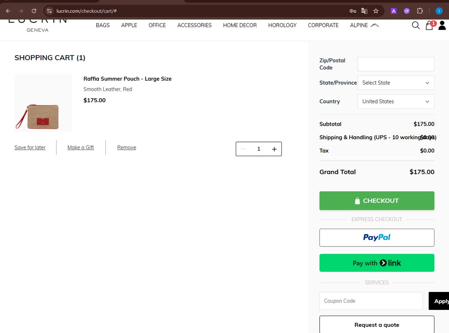 Lucrin coupon code screenshot showing code WELCOME5 applied at Lucrin checkout page. Uploaded by SimplyCodes community member TreasureScout5082 on Jul 1, 2025