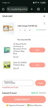 Newyear26 coupon verification screenshot