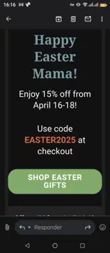 EASTER2025 coupon verification screenshot