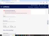 Lufthansa coupon verification screenshot