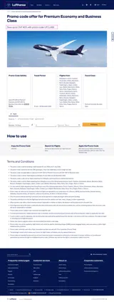 Lufthansa coupon verification screenshot