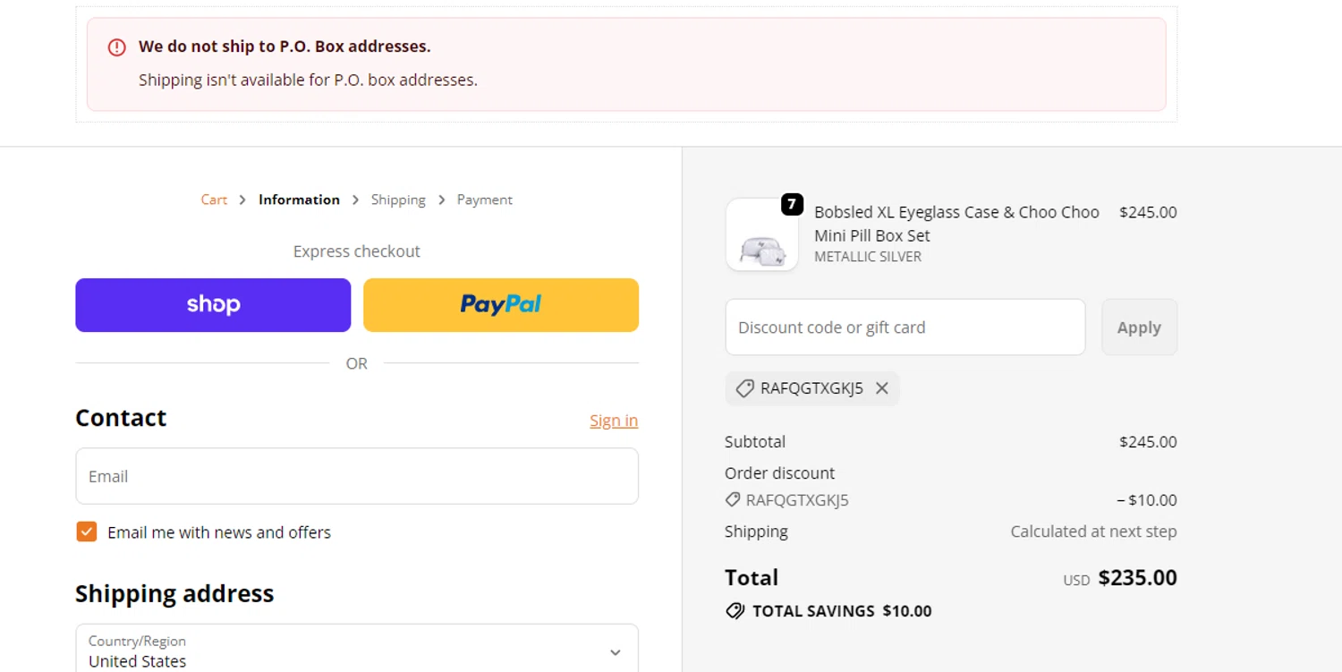 Lug promo code screenshot showing code RAFQGTXGKJ5 applied at Lug checkout page. Uploaded by SimplyCodes community member obito1234 on Nov 26, 2025