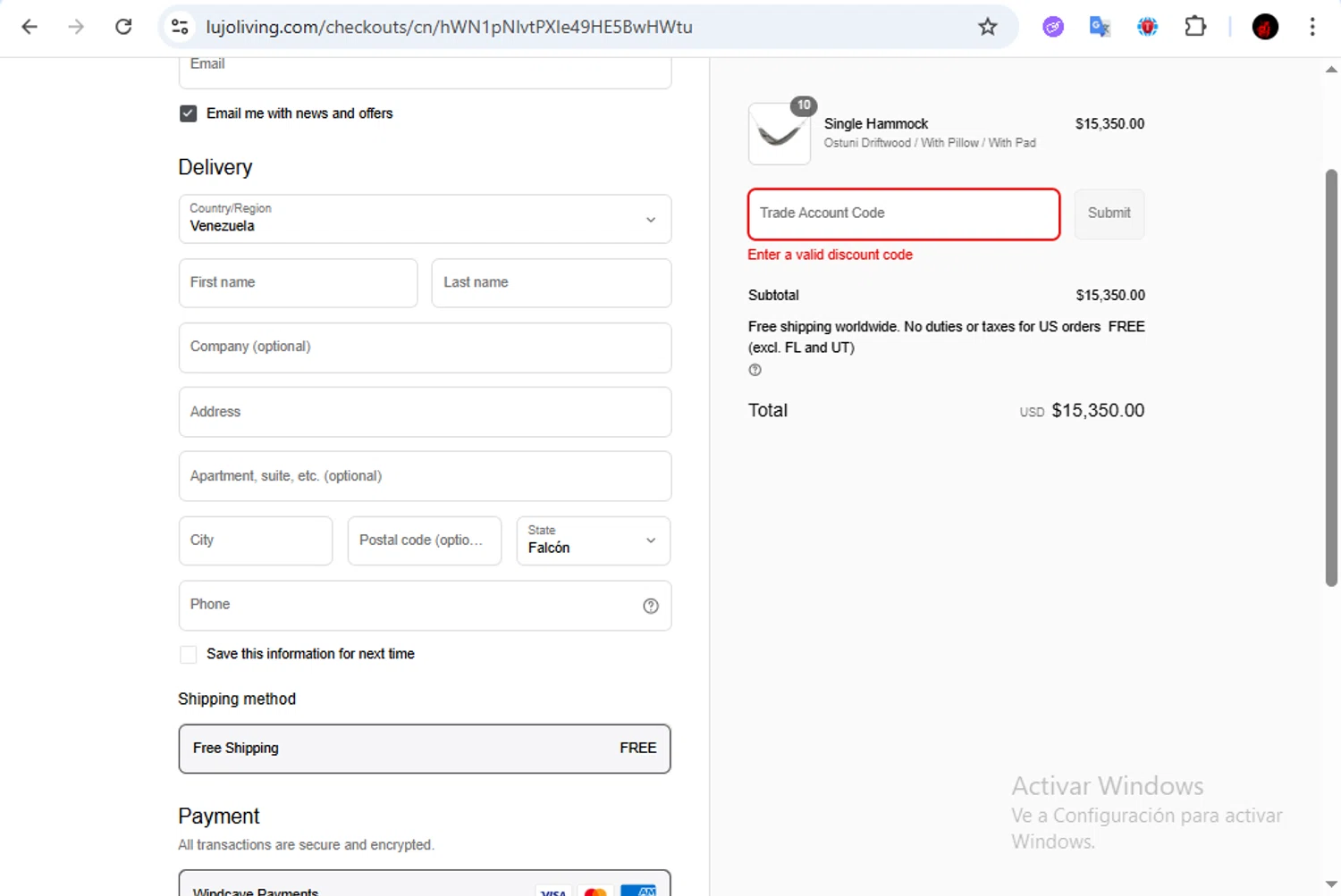 Lujo Living promo code screenshot showing code marialopez0423 applied at Lujo Living checkout page. Uploaded by SimplyCodes community member Francisco01 on Aug 15, 2025
