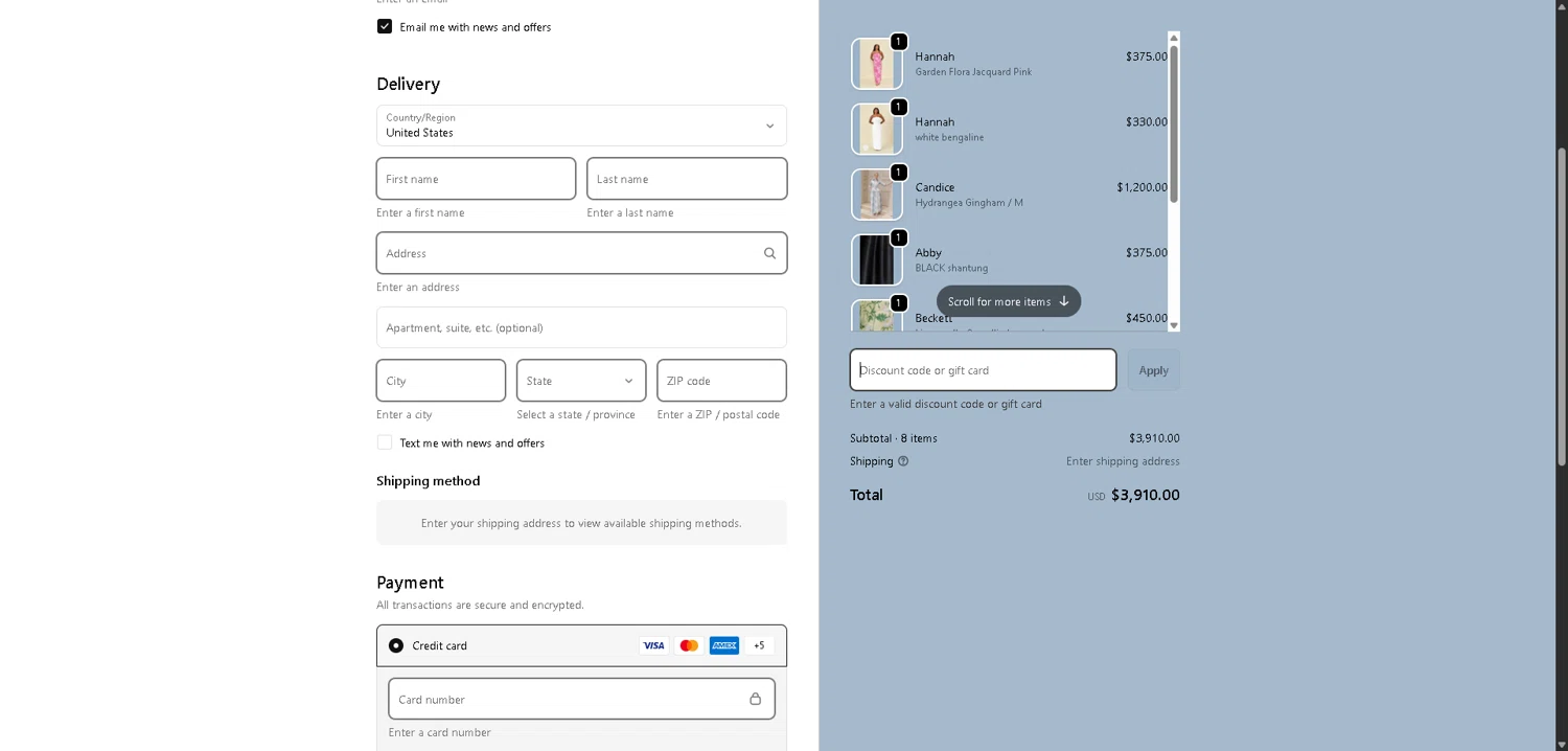 Lula Kate discount code screenshot showing code SAYYES applied at Lula Kate checkout page. Uploaded by SimplyCodes community member PromoElite4745 on Dec 4, 2025