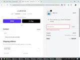 Lumene coupon verification screenshot