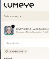 Candidlookz coupon verification screenshot
