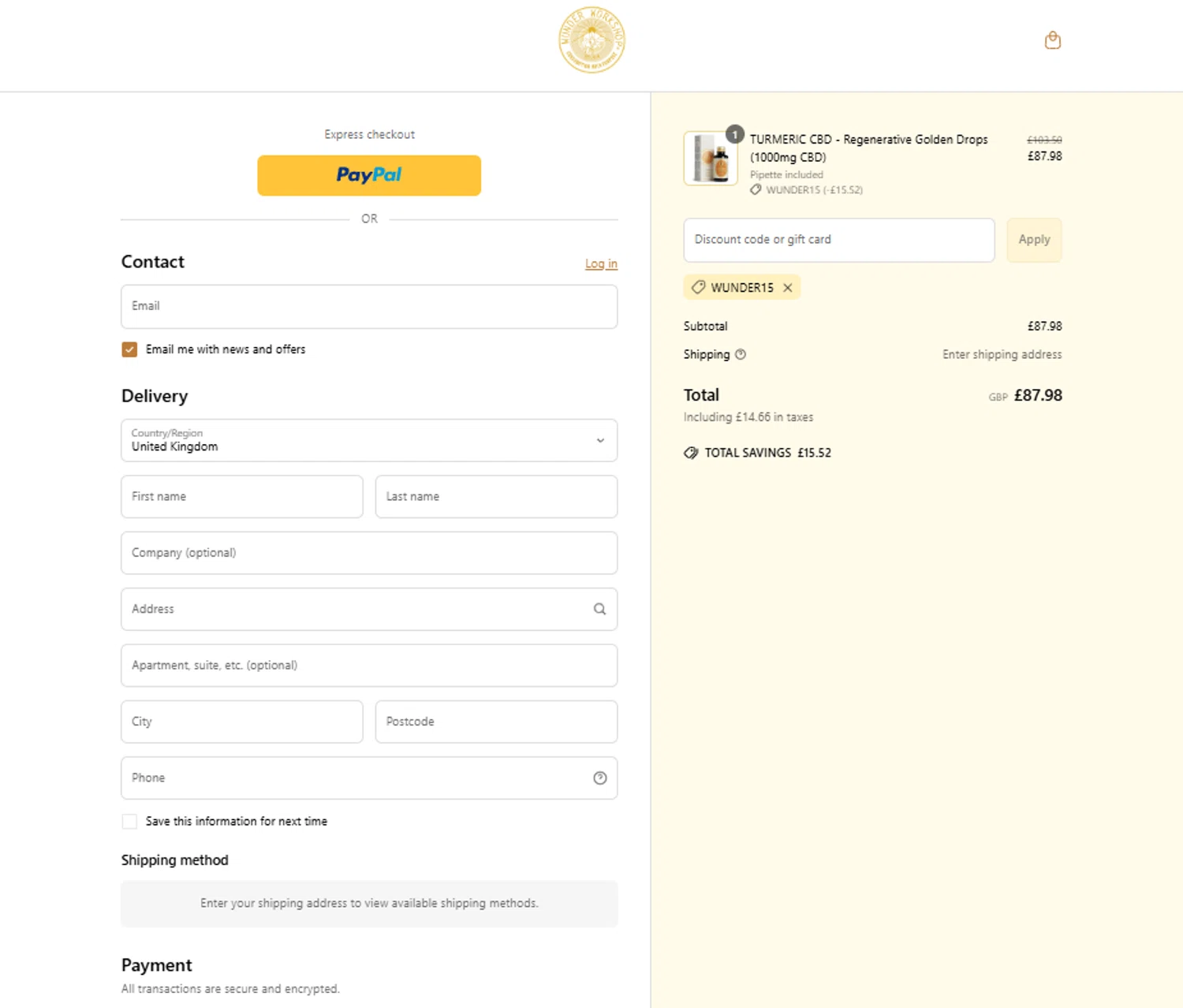 Lumie checkout page showing Lumie discount code box | Screenshot taken by SimplyCodes community member on Mar 15, 2025
