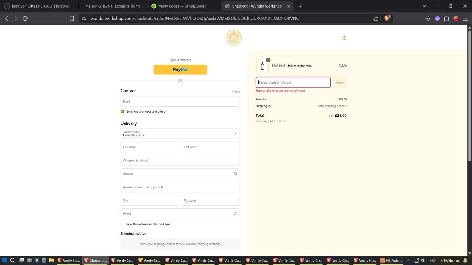 Lumie discount code screenshot showing code Wunder15 applied at Lumie checkout page. Uploaded by SimplyCodes community member verifier_983798000 on May 23, 2025