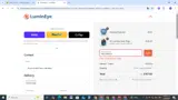 LuminEye coupon verification screenshot