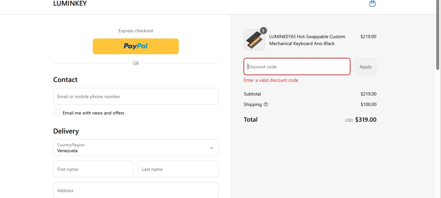LUMINKEY discount code screenshot showing code LKSAVE15 applied at LUMINKEY checkout page. Uploaded by SimplyCodes community member BrilliantFalcon6936 on Sep 16, 2025