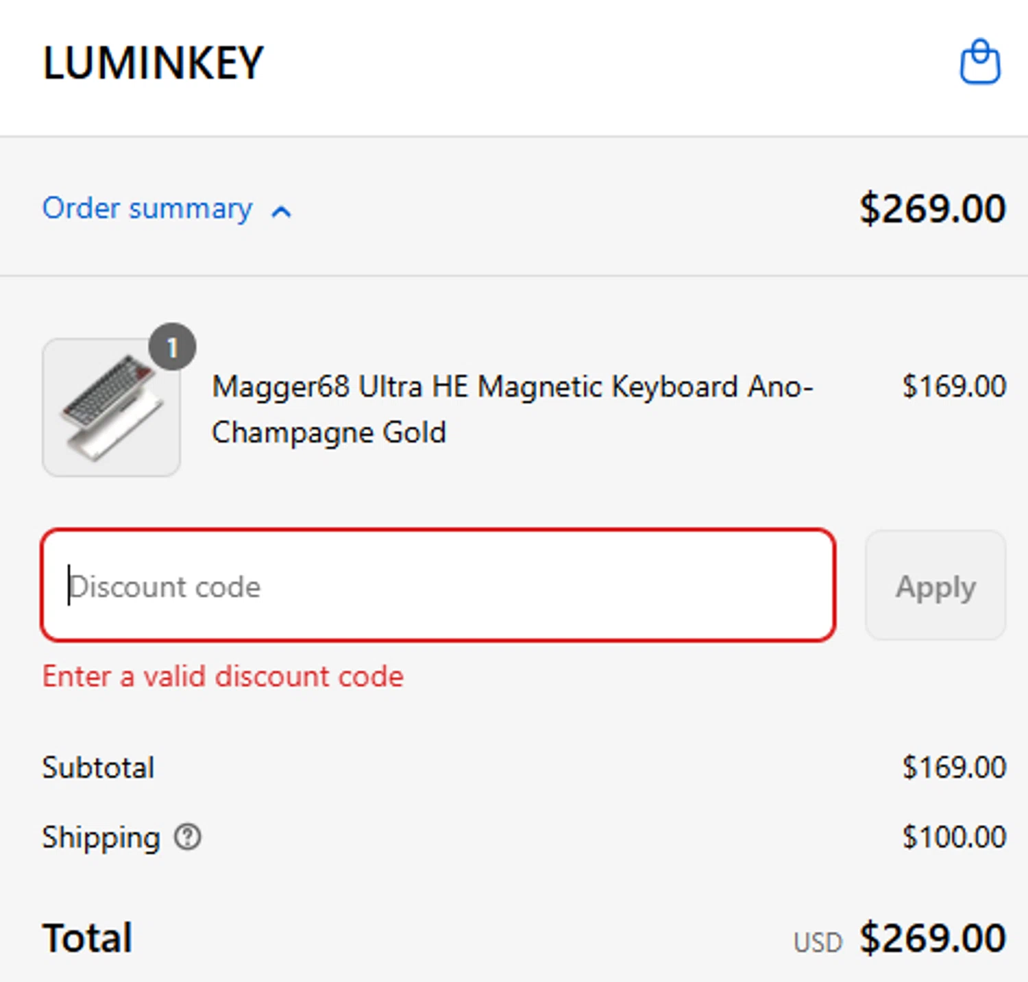 LUMINKEY discount code screenshot showing code LKSAVE15 applied at LUMINKEY checkout page. Uploaded by SimplyCodes community member EugeRM on Sep 17, 2025