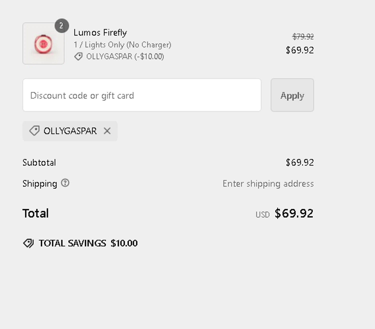 where to use Lumos Helmet promo code box