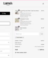 WELCOME20 coupon verification screenshot
