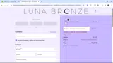 MEGANLUNA coupon verification screenshot