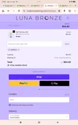 Luna Bronze coupon verification screenshot