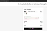 Leblunt coupon verification screenshot