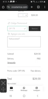 OFF10% coupon verification screenshot