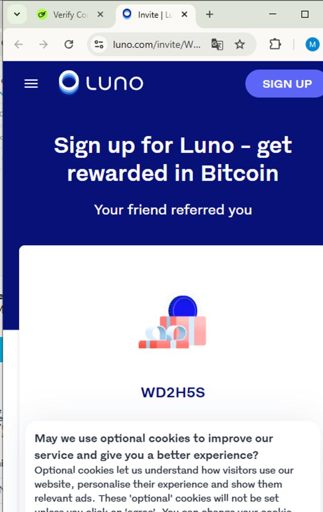 Luno checkout page showing Luno discount code box | Screenshot taken by SimplyCodes community member on Mar 12, 2025