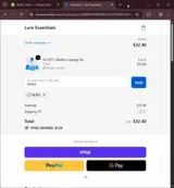 NORA coupon verification screenshot