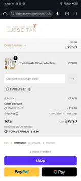 MARELYS-LT coupon verification screenshot