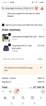SHAI54122 coupon verification screenshot