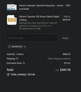 ADVENT20 coupon verification screenshot