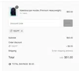 15OFF coupon verification screenshot