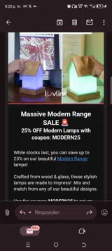 Modern25 coupon verification screenshot