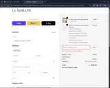 LUXDRAPE coupon verification screenshot