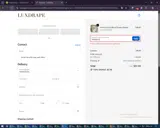 LUXDRAPE coupon verification screenshot