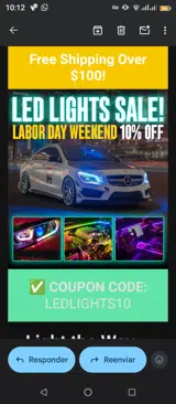 Luxe Auto Concepts coupon verification screenshot