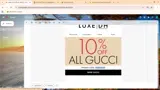 GUCCILUV coupon verification screenshot