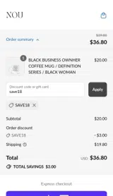 save18 coupon verification screenshot