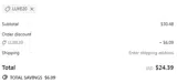 Luxe20 coupon verification screenshot