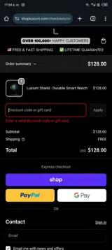 bf25 coupon verification screenshot