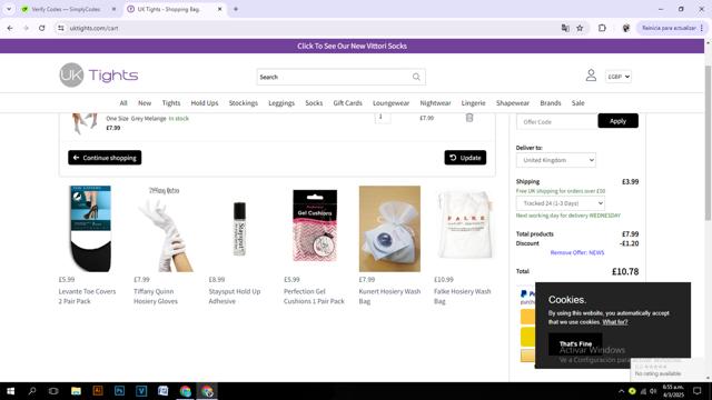 Luxury Legs checkout page showing Luxury Legs promo code box | Screenshot taken by SimplyCodes community member on Mar 4, 2025
