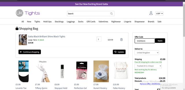 Luxury Legs checkout page showing Luxury Legs promo code box | Screenshot taken by SimplyCodes community member on Feb 11, 2025