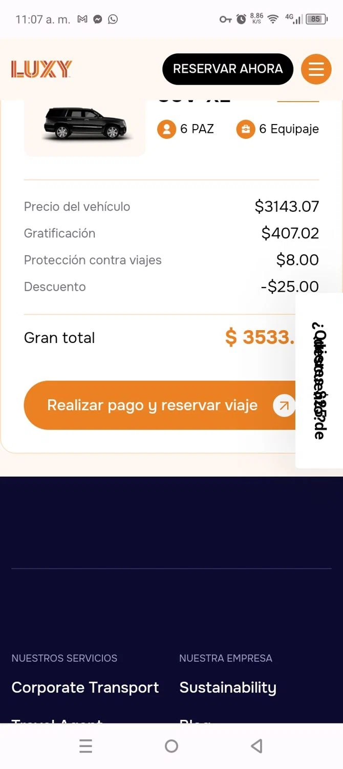 Luxy Ride promo code screenshot showing code Luxy25 applied at Luxy Ride checkout page. Uploaded by SimplyCodes community member BargainVirtuoso1688 on Jul 10, 2025