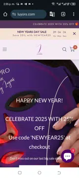 NEWYEAR25 coupon verification screenshot