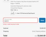 DAD10 coupon verification screenshot