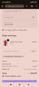 MP2025 coupon verification screenshot