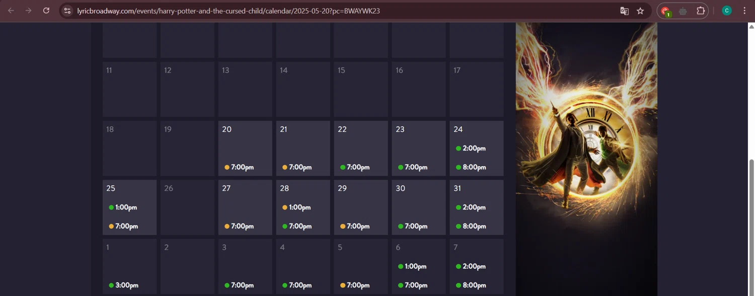 Lyric Theatre promo code screenshot showing code BWAYWK23 applied at Lyric Theatre checkout page. Uploaded by SimplyCodes community member Negritoo on May 19, 2025