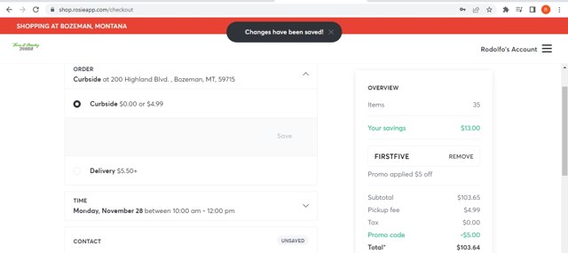 Maceys checkout page showing Maceys promo code box | Screenshot taken by SimplyCodes community member on Nov 20, 2022