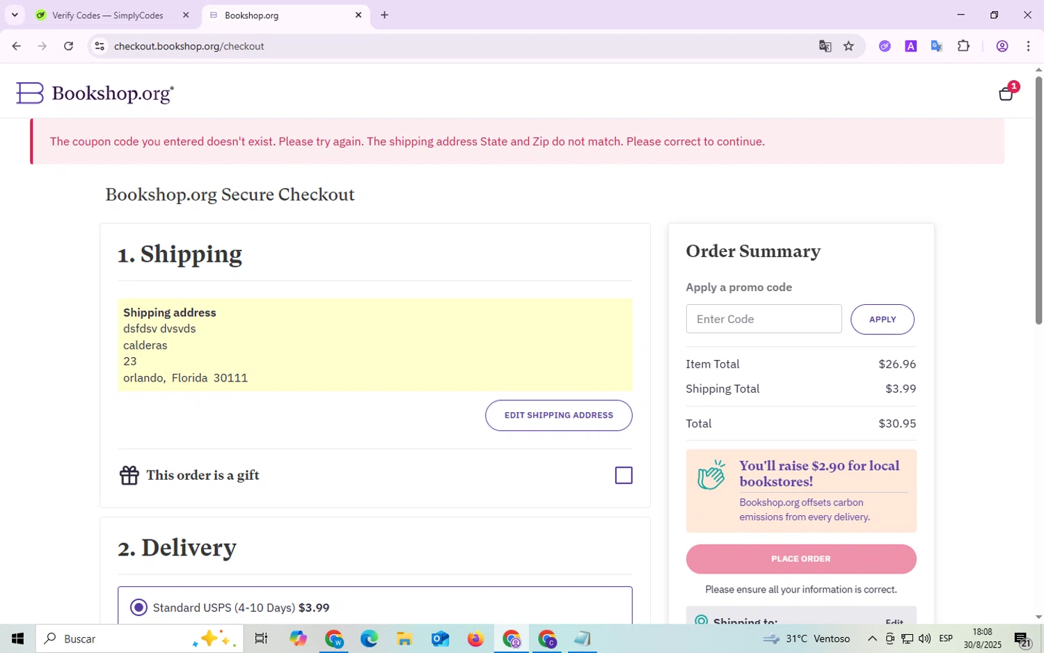 Macmillan promo code screenshot showing code SHIPFREE applied at Macmillan checkout page. Uploaded by SimplyCodes community member ThriftyScout4426 on Aug 30, 2025