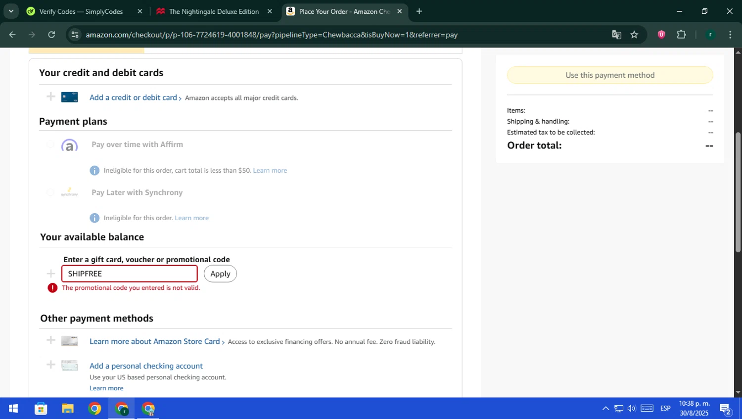 Macmillan promo code screenshot showing code SHIPFREE applied at Macmillan checkout page. Uploaded by SimplyCodes community member rodri1 on Aug 31, 2025