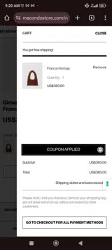 Macondo coupon verification screenshot