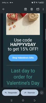 Happyvday coupon verification screenshot